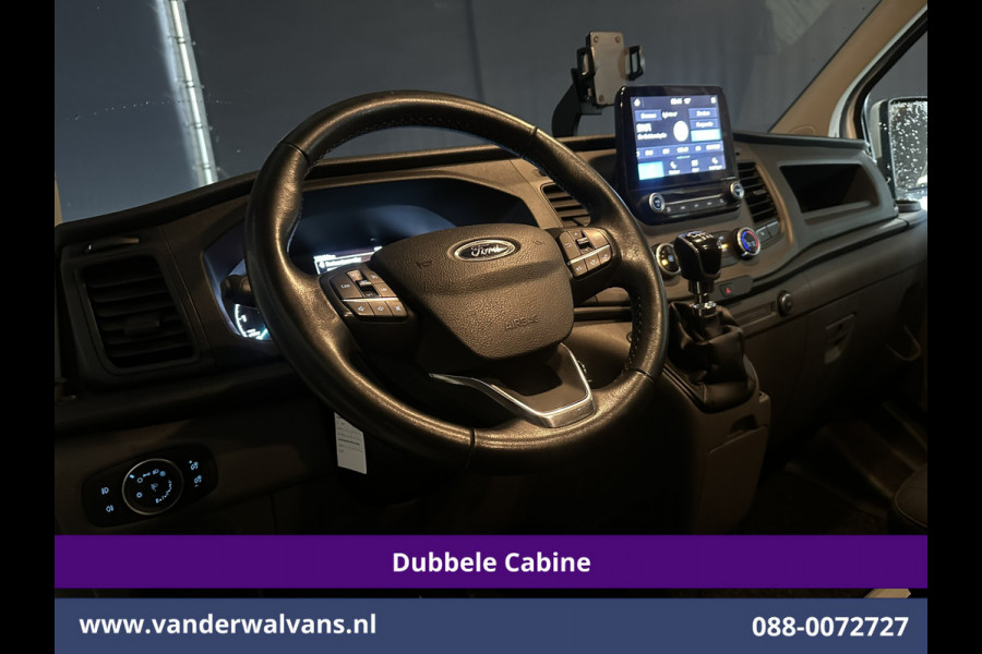 Ford Transit Custom 2.0 TDCI L2H1 Dubbele Cabine Inrichting Euro6 Airco | 6-Zits | Camera | LED | Apple Carplay | 2750kg Trekhaak Android Auto, Cruisecontrol, Verwarmde voorruit, Parkeersensoren