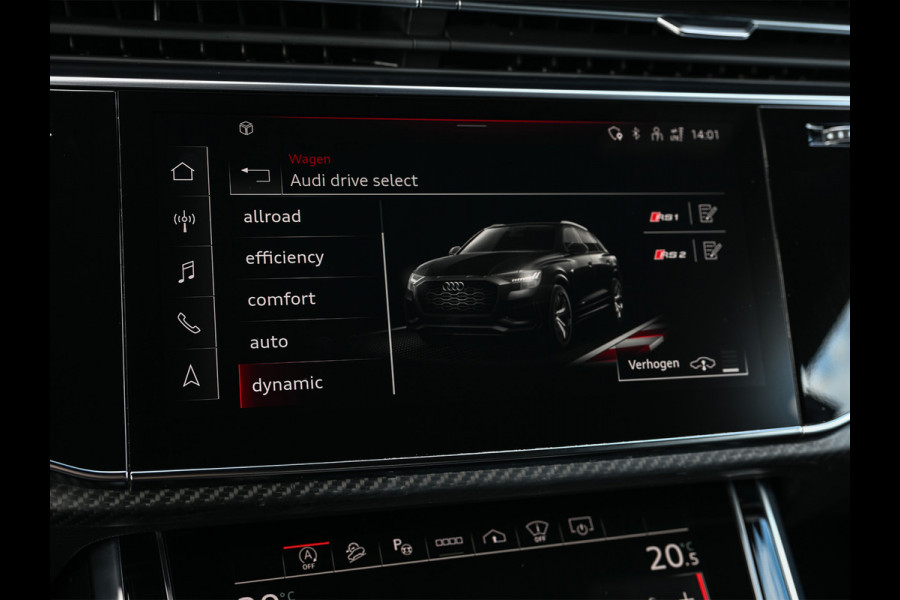 Audi RSQ8 4.0 TFSI RS Q8 Urban Quattro | Ceramic | B&O Advanced | Head-up | 360 Camera | Carbon pack | Adaptive cruise | Ambiance interieur | 4 zone climate |