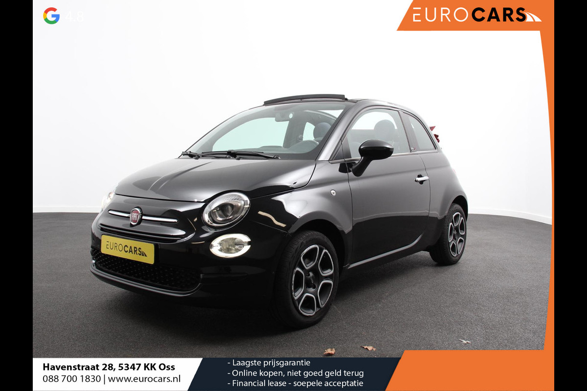 Fiat 500C 1.0 Hybrid Club Cabrio Airco LED Parkeersensoren achter Cruise control Radio Apple Carplay/ Android Auto