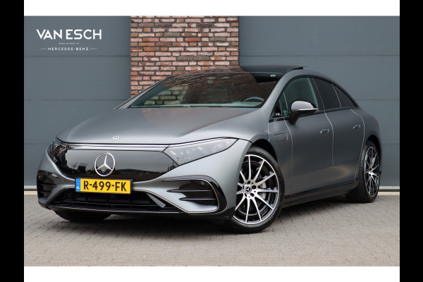 Mercedes-Benz EQS 450+ AMG Line Premium 108 kWh | Luchtvering | Achterasbesturing | Distronic+ | Trekhaak | HUD | Verwarmd Stuurwiel | Memory | Digital Light | Burmester | Stoelverwarming |