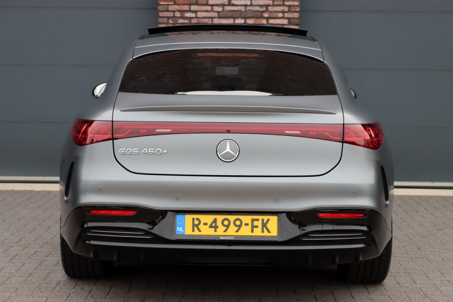 Mercedes-Benz EQS 450+ AMG Line Premium 108 kWh | Luchtvering | Achterasbesturing | Distronic+ | Trekhaak | HUD | Verwarmd Stuurwiel | Memory | Digital Light | Burmester | Stoelverwarming |