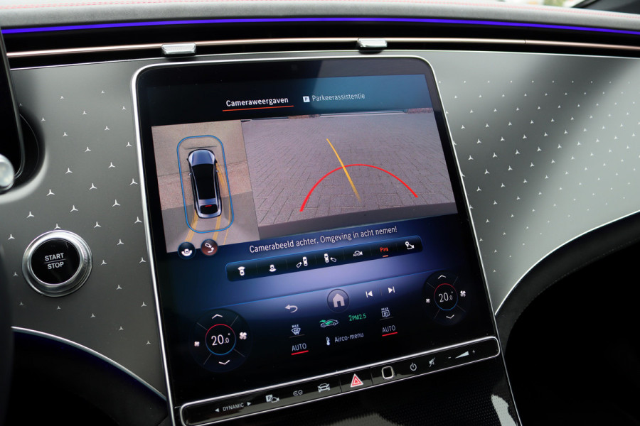 Mercedes-Benz EQS 450+ AMG Line Premium 108 kWh | Luchtvering | Achterasbesturing | Distronic+ | Trekhaak | HUD | Verwarmd Stuurwiel | Memory | Digital Light | Burmester | Stoelverwarming |