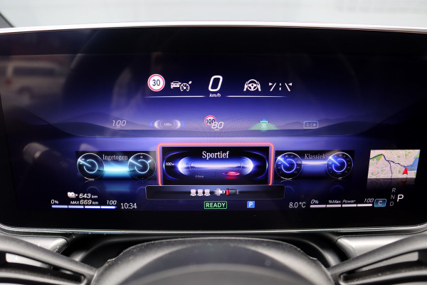 Mercedes-Benz EQS 450+ AMG Line Premium 108 kWh | Luchtvering | Achterasbesturing | Distronic+ | Trekhaak | HUD | Verwarmd Stuurwiel | Memory | Digital Light | Burmester | Stoelverwarming |
