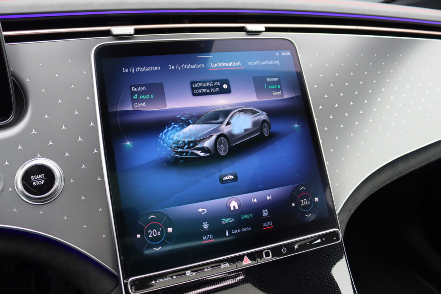 Mercedes-Benz EQS 450+ AMG Line Premium 108 kWh | Luchtvering | Achterasbesturing | Distronic+ | Trekhaak | HUD | Verwarmd Stuurwiel | Memory | Digital Light | Burmester | Stoelverwarming |