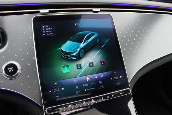 Mercedes-Benz EQS 450+ AMG Line Premium 108 kWh | Luchtvering | Achterasbesturing | Distronic+ | Trekhaak | HUD | Verwarmd Stuurwiel | Memory | Digital Light | Burmester | Stoelverwarming |