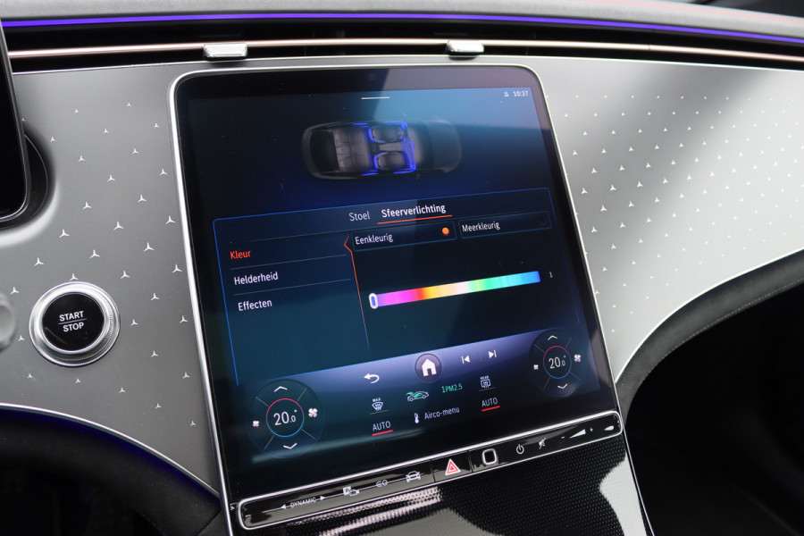 Mercedes-Benz EQS 450+ AMG Line Premium 108 kWh | Luchtvering | Achterasbesturing | Distronic+ | Trekhaak | HUD | Verwarmd Stuurwiel | Memory | Digital Light | Burmester | Stoelverwarming |