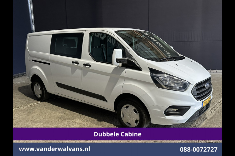 Ford Transit Custom 2.0 TDCI 131pk L2H1 Dubbele Cabine Euro6 Airco | 6-Zits | LED | Cruisecontrol | 2800kg trekhaak Parkeersensoren, Stoelverwarming