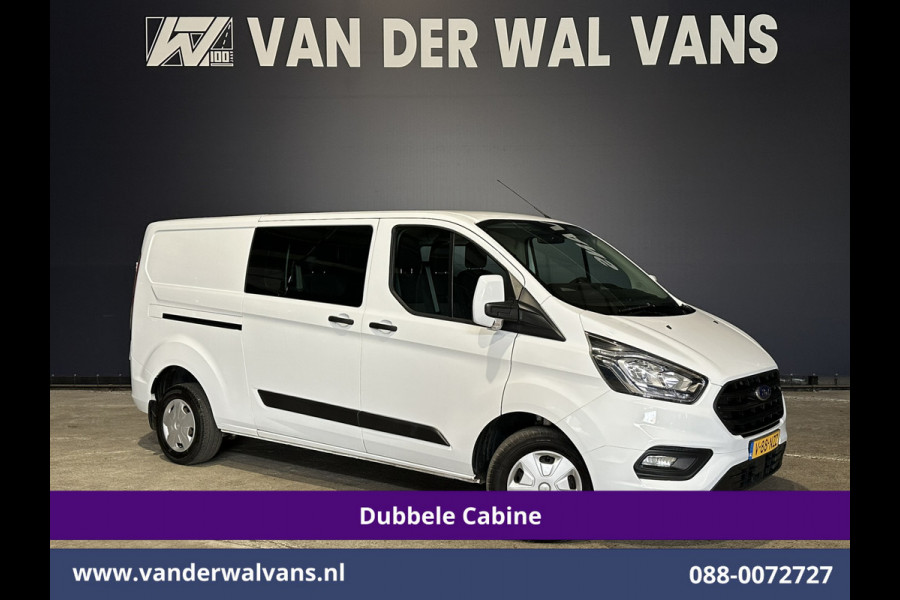 Ford Transit Custom 2.0 TDCI 131pk L2H1 Dubbele Cabine Euro6 Airco | 6-Zits | LED | Cruisecontrol | 2800kg trekhaak Parkeersensoren, Stoelverwarming