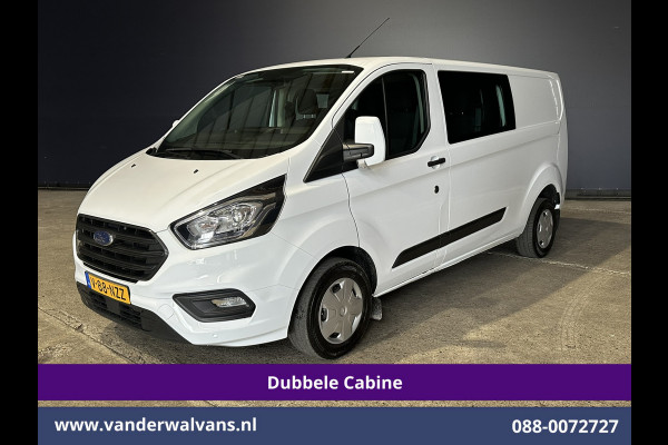 Ford Transit Custom 2.0 TDCI 131pk L2H1 Dubbele Cabine Euro6 Airco | 6-Zits | LED | Cruisecontrol | 2800kg trekhaak Parkeersensoren, Stoelverwarming