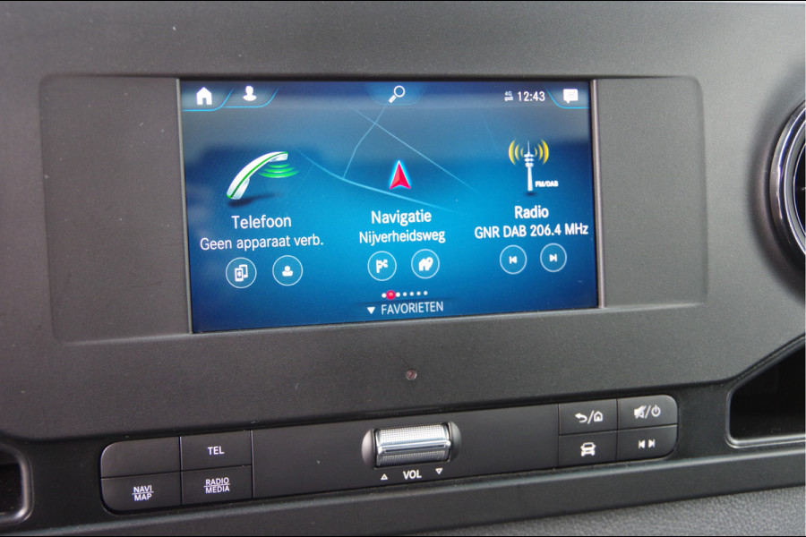 Mercedes-Benz Sprinter 519 3.5T OPEN LAADBAK, 3.5T TREKHAAK, DUBBELLUCHT, ADAPT. CRUISE, STANDKACHEL, CLIMA, LEDER STUUR, NAVI, MBUX, DUBBEL LUCHT