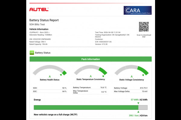 CUPRA Born Performance One 62 kWh|92%SOH|MASSAGE|ELEK.STOEL|ACC|CARPLAY|CAMERA|KEYLESS|STOEL+STUURVERW|NAVI|NAP|NL|INC.BTW|1e EIG|