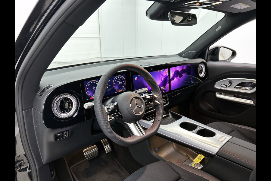 Mercedes-Benz Glb 250+ Business Solution AMG 7p. 85.5 kWh | Premium pakket | Winterpakket | Nightpakket | Trekhaak | Verstelbare demping | 20” multispaakse AMG-velgen | Vast panoramadak | Sfeerverlichting | GUARD 360° |