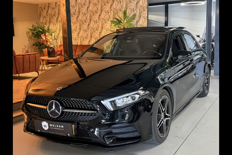 Mercedes-Benz A-Klasse 200 AMG Line Junge Sterne Garantie Pano Ambient Night Camera Carplay StoelVW Cruise Clima Navi Dab Rijklaar