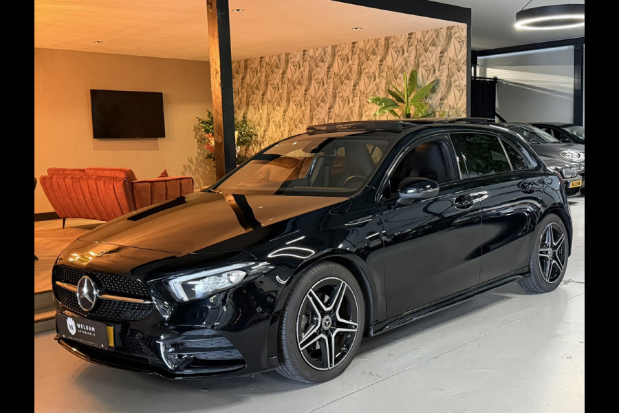Mercedes-Benz A-Klasse 200 AMG Line Junge Sterne Garantie Pano Ambient Night Camera Carplay StoelVW Cruise Clima Navi Dab Rijklaar