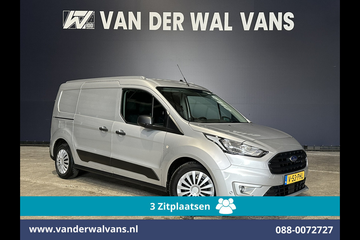 Ford Transit Connect 1.5 EcoBlue 100pk L2H1 Euro6 Airco | 3-Zits | Camera | Navigatie | Verwarmde voorruit Parkeersensoren, Bijrijdersbank