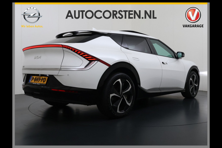 Kia Ev6 Plus Advanced 77.4 kWh Leer Schuif-kanteldak Camera Adap.Cruise Warmtepomp V2L Elektr.-Stoel-Massage+Ventilatie+Verwarmd+Memory  SOH 100% DAB Elek.Achterklep Lmv 20" Lane Assist Privacy Glas 1.600kg Trekvermogen! 1e Eigenaar Dealeronderhouden Origineel Nederlandse Auto Nieuwprijs €53.860,- snelladen tot 240 KW