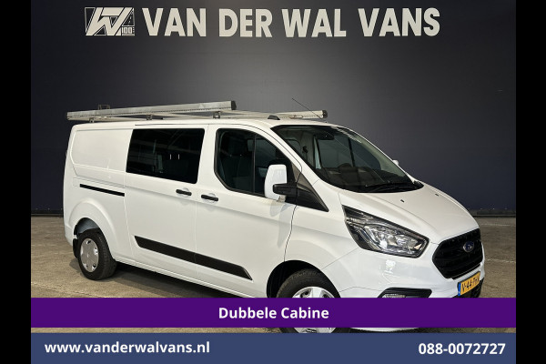 Ford Transit Custom 2.0 TDCI 130pk L2H1 Dubbele Cabine Inrichting Euro6 Airco | 5-Zits | Imperiaal | LED | Cruisecontrol Stoelverwarming, Parkeersensoren
