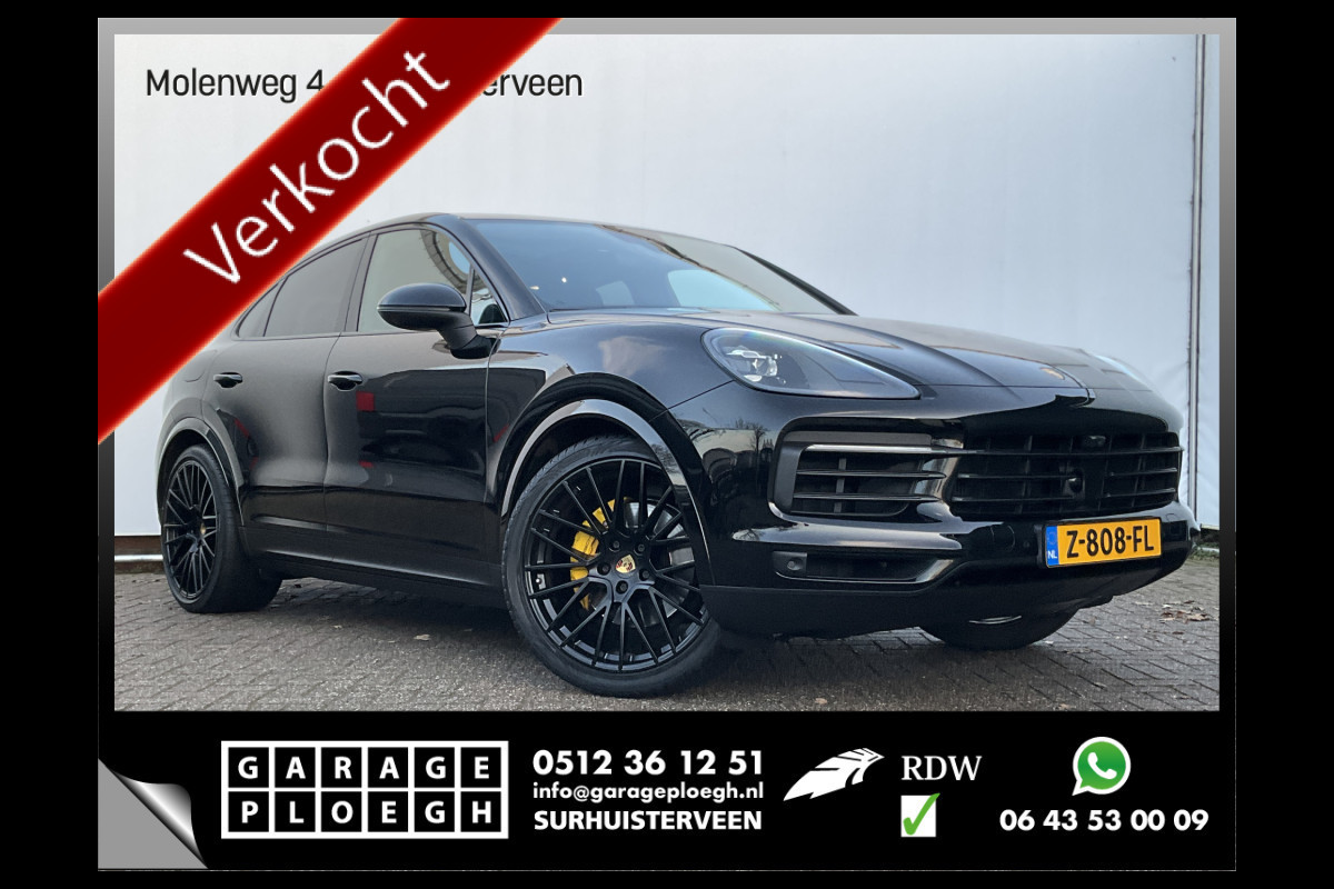Porsche Cayenne Coupé 3.0 E-Hybrid PHEV 360° Pano SportChrono Luchtvering Bose Carplay Leer Memory UITSTRALING!