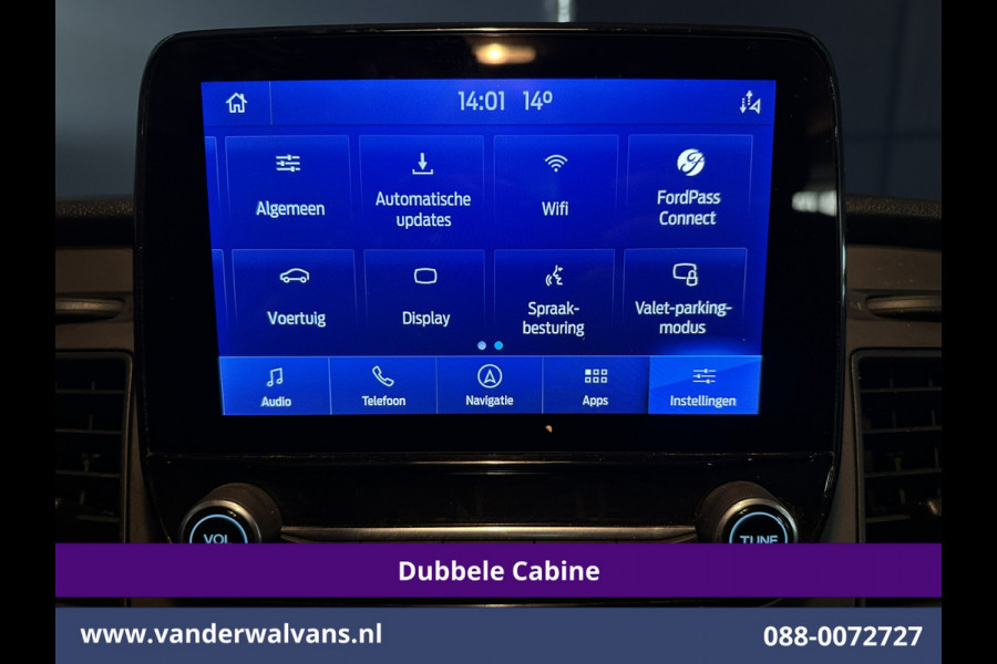 Ford Transit Custom 2.0 TDCI 131pk L2H1 Dubbele Cabine Euro6 Airco | 5-Zits | Navigatie | Cruisecontrol | LED | 2800kg Trekhaak Stoelverwarming, Parkeersensoren, Achterklep