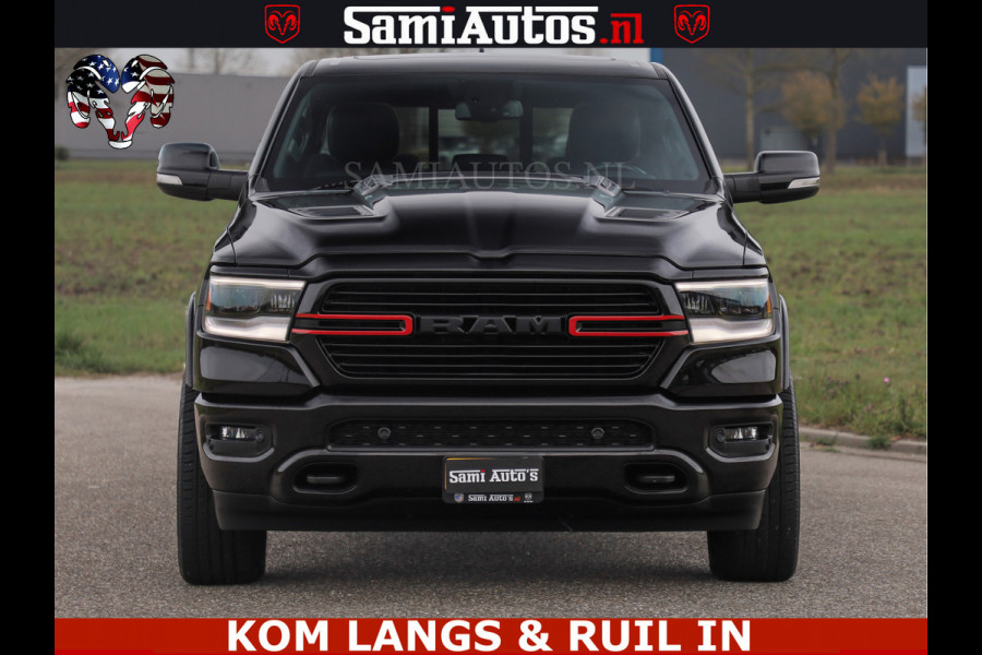 Dodge Ram BLACK OPS | 5.7 V8 4x4 | SPORT NIGHT EDITION | PANORAMA DAK | COMFORT STOELEN | 22 INCH WIELEN | OPEN UITLAAT KLEP ELEKTR | CREW CAB 5 ZIT PLAATSEN | DUBBELE CABINE | DC | Eerste Eigenaar | Origineel Nederlandse auto |