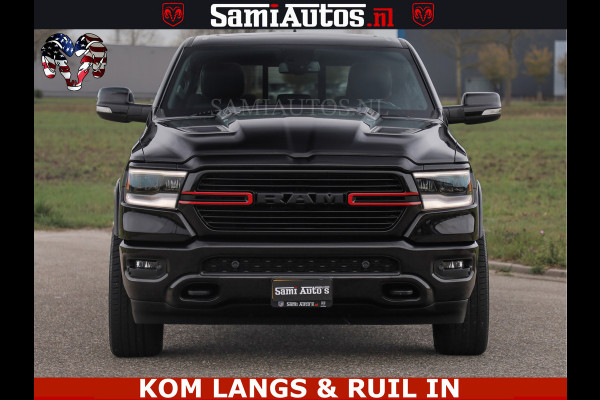 Dodge Ram BLACK OPS | 5.7 V8 4x4 | SPORT NIGHT EDITION | PANORAMA DAK | COMFORT STOELEN | 22 INCH WIELEN | OPEN UITLAAT KLEP ELEKTR | CREW CAB 5 ZIT PLAATSEN | DUBBELE CABINE | DC | Eerste Eigenaar | Origineel Nederlandse auto |