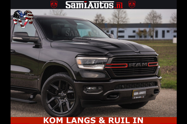 Dodge Ram BLACK OPS | 5.7 V8 4x4 | SPORT NIGHT EDITION | PANORAMA DAK | COMFORT STOELEN | 22 INCH WIELEN | OPEN UITLAAT KLEP ELEKTR | CREW CAB 5 ZIT PLAATSEN | DUBBELE CABINE | DC | Eerste Eigenaar | Origineel Nederlandse auto |