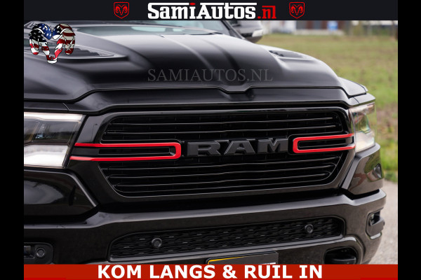 Dodge Ram BLACK OPS | 5.7 V8 4x4 | SPORT NIGHT EDITION | PANORAMA DAK | COMFORT STOELEN | 22 INCH WIELEN | OPEN UITLAAT KLEP ELEKTR | CREW CAB 5 ZIT PLAATSEN | DUBBELE CABINE | DC | Eerste Eigenaar | Origineel Nederlandse auto |