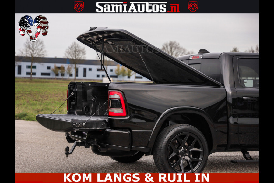 Dodge Ram BLACK OPS | 5.7 V8 4x4 | SPORT NIGHT EDITION | PANORAMA DAK | COMFORT STOELEN | 22 INCH WIELEN | OPEN UITLAAT KLEP ELEKTR | CREW CAB 5 ZIT PLAATSEN | DUBBELE CABINE | DC | Eerste Eigenaar | Origineel Nederlandse auto |