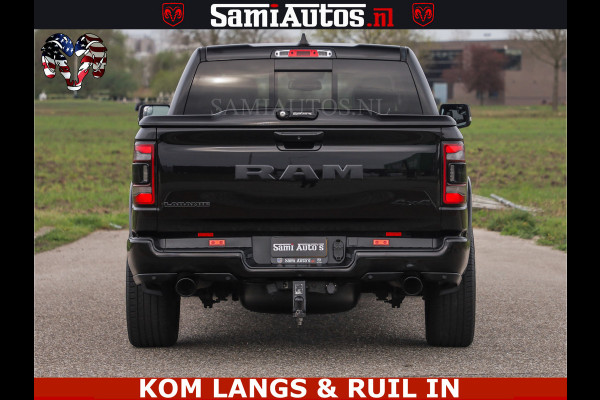 Dodge Ram BLACK OPS | 5.7 V8 4x4 | SPORT NIGHT EDITION | PANORAMA DAK | COMFORT STOELEN | 22 INCH WIELEN | OPEN UITLAAT KLEP ELEKTR | CREW CAB 5 ZIT PLAATSEN | DUBBELE CABINE | DC | Eerste Eigenaar | Origineel Nederlandse auto |