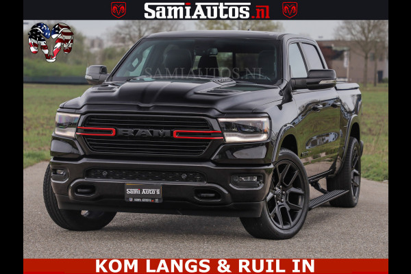 Dodge Ram BLACK OPS | 5.7 V8 4x4 | SPORT NIGHT EDITION | PANORAMA DAK | COMFORT STOELEN | 22 INCH WIELEN | OPEN UITLAAT KLEP ELEKTR | CREW CAB 5 ZIT PLAATSEN | DUBBELE CABINE | DC | Eerste Eigenaar | Origineel Nederlandse auto |