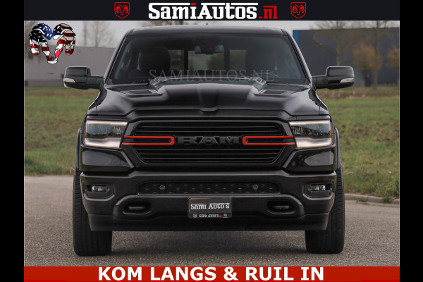Dodge Ram BLACK OPS | 5.7 V8 4x4 | SPORT NIGHT EDITION | PANORAMA DAK | COMFORT STOELEN | 22 INCH WIELEN | OPEN UITLAAT KLEP ELEKTR | CREW CAB 5 ZIT PLAATSEN | DUBBELE CABINE | DC | Eerste Eigenaar | Origineel Nederlandse auto |