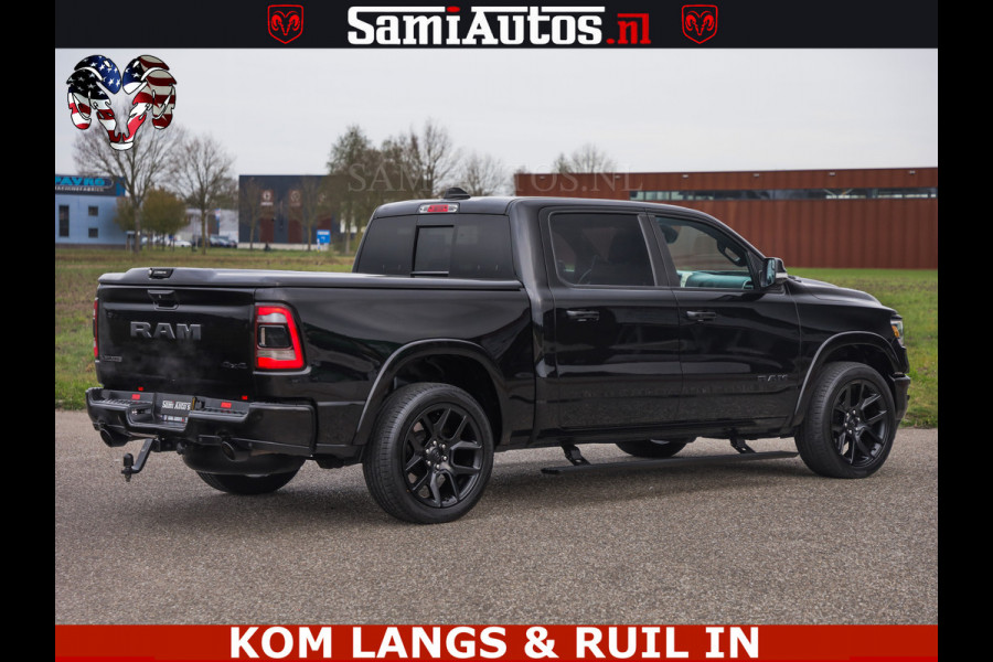 Dodge Ram BLACK OPS | 5.7 V8 4x4 | SPORT NIGHT EDITION | PANORAMA DAK | COMFORT STOELEN | 22 INCH WIELEN | OPEN UITLAAT KLEP ELEKTR | CREW CAB 5 ZIT PLAATSEN | DUBBELE CABINE | DC | Eerste Eigenaar | Origineel Nederlandse auto |