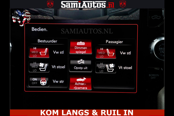 Dodge Ram BLACK OPS | 5.7 V8 4x4 | SPORT NIGHT EDITION | PANORAMA DAK | COMFORT STOELEN | 22 INCH WIELEN | OPEN UITLAAT KLEP ELEKTR | CREW CAB 5 ZIT PLAATSEN | DUBBELE CABINE | DC | Eerste Eigenaar | Origineel Nederlandse auto |