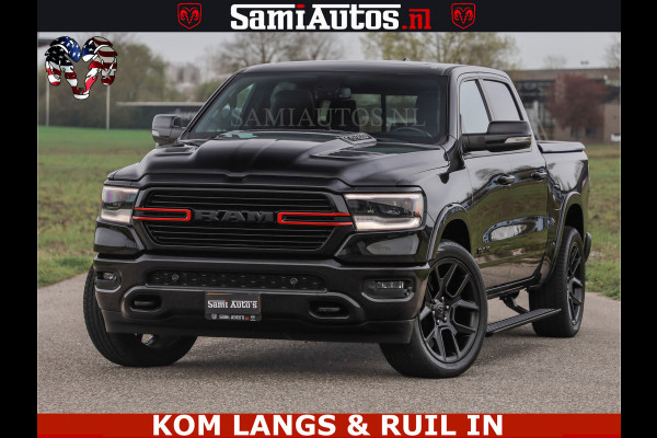 Dodge Ram BLACK OPS | 5.7 V8 4x4 | SPORT NIGHT EDITION | PANORAMA DAK | COMFORT STOELEN | 22 INCH WIELEN | OPEN UITLAAT KLEP ELEKTR | CREW CAB 5 ZIT PLAATSEN | DUBBELE CABINE | DC | Eerste Eigenaar | Origineel Nederlandse auto |