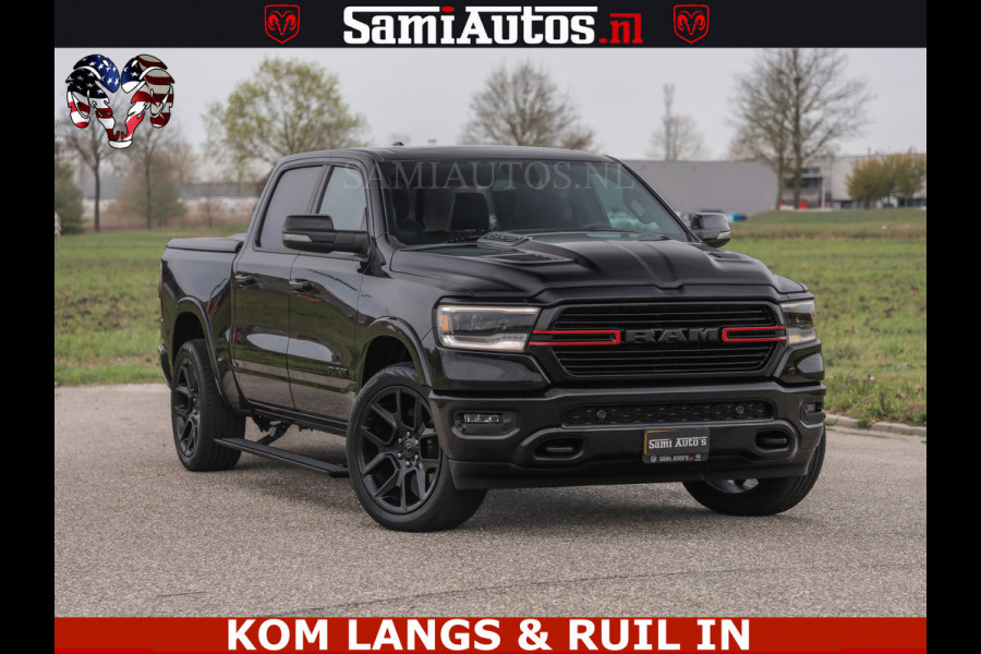 Dodge Ram BLACK OPS | 5.7 V8 4x4 | SPORT NIGHT EDITION | PANORAMA DAK | COMFORT STOELEN | 22 INCH WIELEN | OPEN UITLAAT KLEP ELEKTR | CREW CAB 5 ZIT PLAATSEN | DUBBELE CABINE | DC | Eerste Eigenaar | Origineel Nederlandse auto |