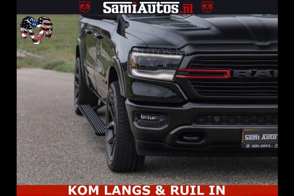 Dodge Ram BLACK OPS | 5.7 V8 4x4 | SPORT NIGHT EDITION | PANORAMA DAK | COMFORT STOELEN | 22 INCH WIELEN | OPEN UITLAAT KLEP ELEKTR | CREW CAB 5 ZIT PLAATSEN | DUBBELE CABINE | DC | Eerste Eigenaar | Origineel Nederlandse auto |