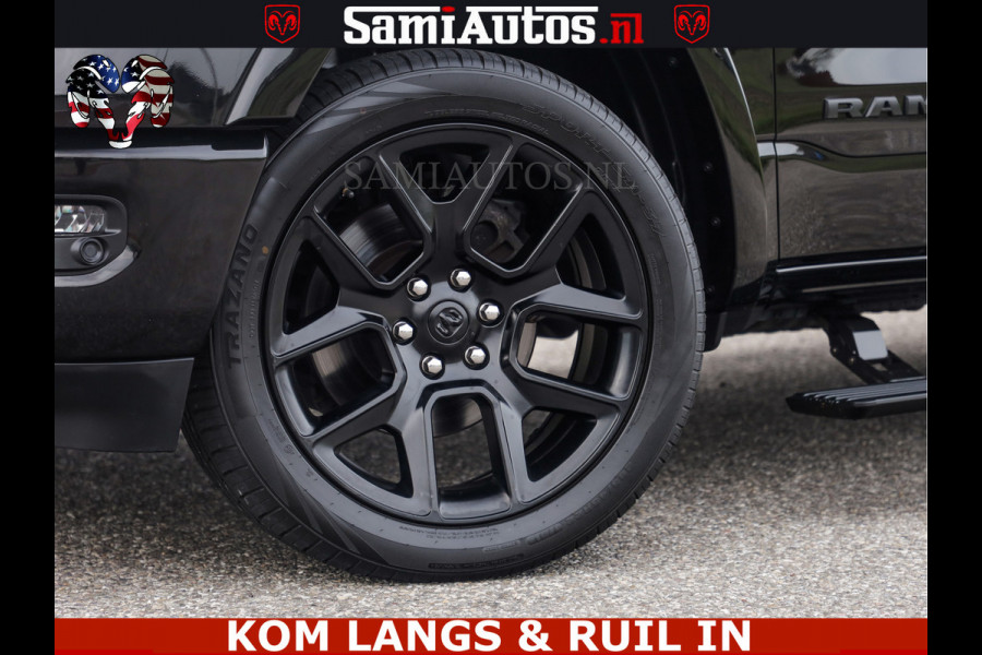 Dodge Ram BLACK OPS | 5.7 V8 4x4 | SPORT NIGHT EDITION | PANORAMA DAK | COMFORT STOELEN | 22 INCH WIELEN | OPEN UITLAAT KLEP ELEKTR | CREW CAB 5 ZIT PLAATSEN | DUBBELE CABINE | DC | Eerste Eigenaar | Origineel Nederlandse auto |