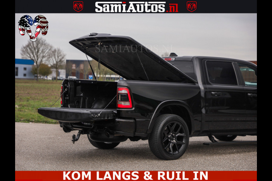 Dodge Ram BLACK OPS | 5.7 V8 4x4 | SPORT NIGHT EDITION | PANORAMA DAK | COMFORT STOELEN | 22 INCH WIELEN | OPEN UITLAAT KLEP ELEKTR | CREW CAB 5 ZIT PLAATSEN | DUBBELE CABINE | DC | Eerste Eigenaar | Origineel Nederlandse auto |
