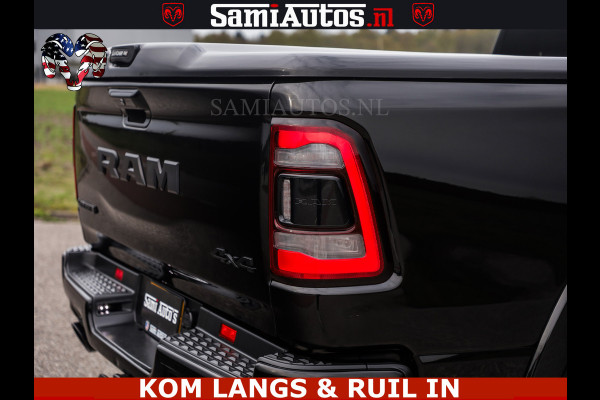 Dodge Ram BLACK OPS | 5.7 V8 4x4 | SPORT NIGHT EDITION | PANORAMA DAK | COMFORT STOELEN | 22 INCH WIELEN | OPEN UITLAAT KLEP ELEKTR | CREW CAB 5 ZIT PLAATSEN | DUBBELE CABINE | DC | Eerste Eigenaar | Origineel Nederlandse auto |