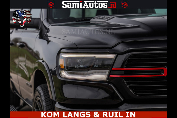 Dodge Ram BLACK OPS | 5.7 V8 4x4 | SPORT NIGHT EDITION | PANORAMA DAK | COMFORT STOELEN | 22 INCH WIELEN | OPEN UITLAAT KLEP ELEKTR | CREW CAB 5 ZIT PLAATSEN | DUBBELE CABINE | DC | Eerste Eigenaar | Origineel Nederlandse auto |
