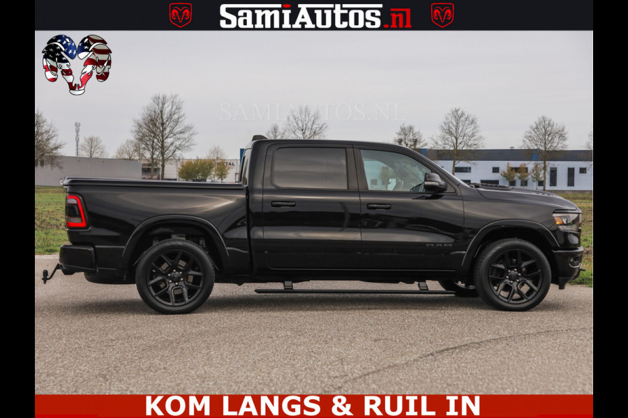 Dodge Ram BLACK OPS | 5.7 V8 4x4 | SPORT NIGHT EDITION | PANORAMA DAK | COMFORT STOELEN | 22 INCH WIELEN | OPEN UITLAAT KLEP ELEKTR | CREW CAB 5 ZIT PLAATSEN | DUBBELE CABINE | DC | Eerste Eigenaar | Origineel Nederlandse auto |