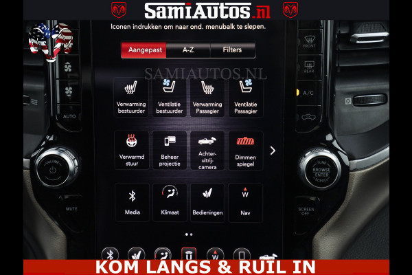 Dodge Ram BLACK OPS | 5.7 V8 4x4 | SPORT NIGHT EDITION | PANORAMA DAK | COMFORT STOELEN | 22 INCH WIELEN | OPEN UITLAAT KLEP ELEKTR | CREW CAB 5 ZIT PLAATSEN | DUBBELE CABINE | DC | Eerste Eigenaar | Origineel Nederlandse auto |