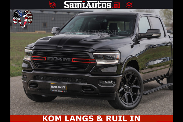 Dodge Ram BLACK OPS | 5.7 V8 4x4 | SPORT NIGHT EDITION | PANORAMA DAK | COMFORT STOELEN | 22 INCH WIELEN | OPEN UITLAAT KLEP ELEKTR | CREW CAB 5 ZIT PLAATSEN | DUBBELE CABINE | DC | Eerste Eigenaar | Origineel Nederlandse auto |