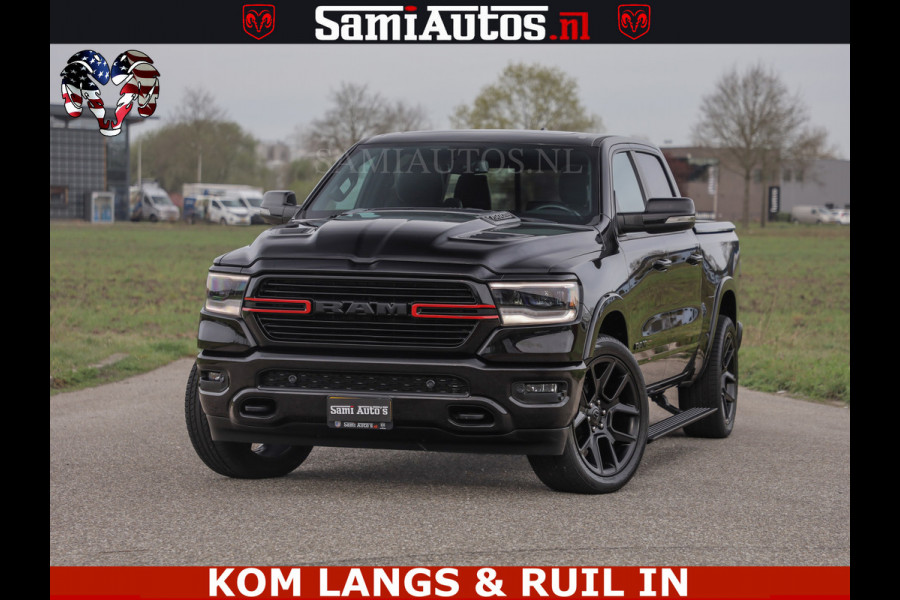 Dodge Ram BLACK OPS | 5.7 V8 4x4 | SPORT NIGHT EDITION | PANORAMA DAK | COMFORT STOELEN | 22 INCH WIELEN | OPEN UITLAAT KLEP ELEKTR | CREW CAB 5 ZIT PLAATSEN | DUBBELE CABINE | DC | Eerste Eigenaar | Origineel Nederlandse auto |