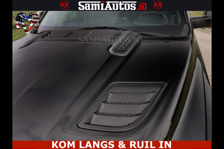 Dodge Ram BLACK OPS | 5.7 V8 4x4 | SPORT NIGHT EDITION | PANORAMA DAK | COMFORT STOELEN | 22 INCH WIELEN | OPEN UITLAAT KLEP ELEKTR | CREW CAB 5 ZIT PLAATSEN | DUBBELE CABINE | DC | Eerste Eigenaar | Origineel Nederlandse auto |