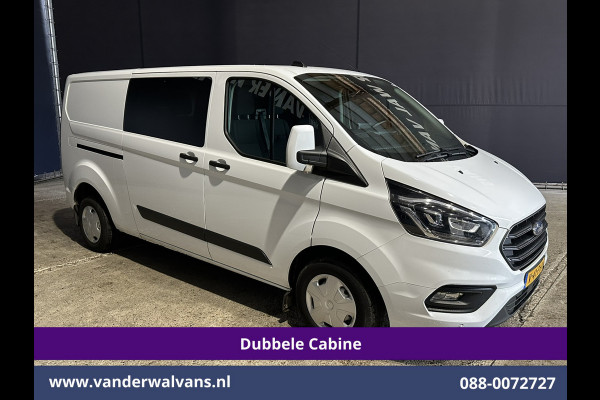 Ford Transit Custom 2.0 TDCI 130pk L2H1 Dubbele Cabine Euro6 Airco | 6-Zits | Xenon | Camera | Navigatie | Apple Carplay | LED Android Auto, Cruisecontrol, Stoelverwarming, Verwarmde voorruit, Parkeersensoren