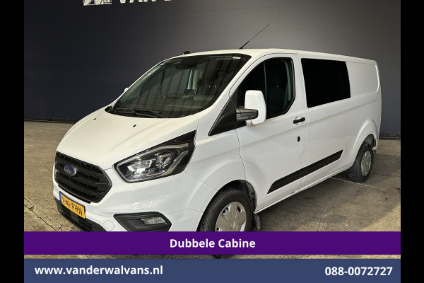 Ford Transit Custom 2.0 TDCI 130pk L2H1 Dubbele Cabine Euro6 Airco | 6-Zits | Xenon | Camera | Navigatie | Apple Carplay | LED Android Auto, Cruisecontrol, Stoelverwarming, Verwarmde voorruit, Parkeersensoren