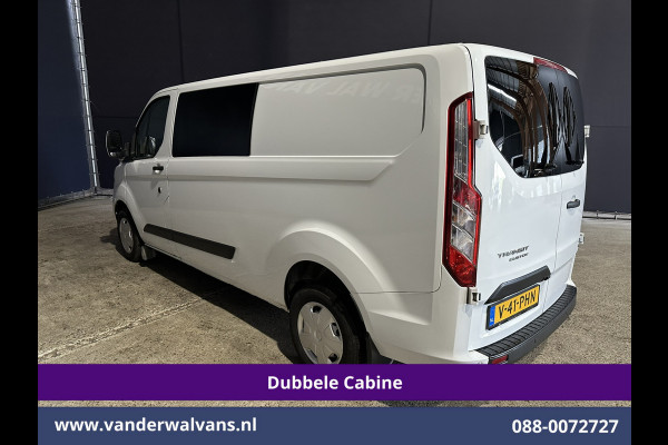 Ford Transit Custom 2.0 TDCI 130pk L2H1 Dubbele Cabine Euro6 Airco | 6-Zits | Xenon | Camera | Navigatie | Apple Carplay | LED Android Auto, Cruisecontrol, Stoelverwarming, Verwarmde voorruit, Parkeersensoren