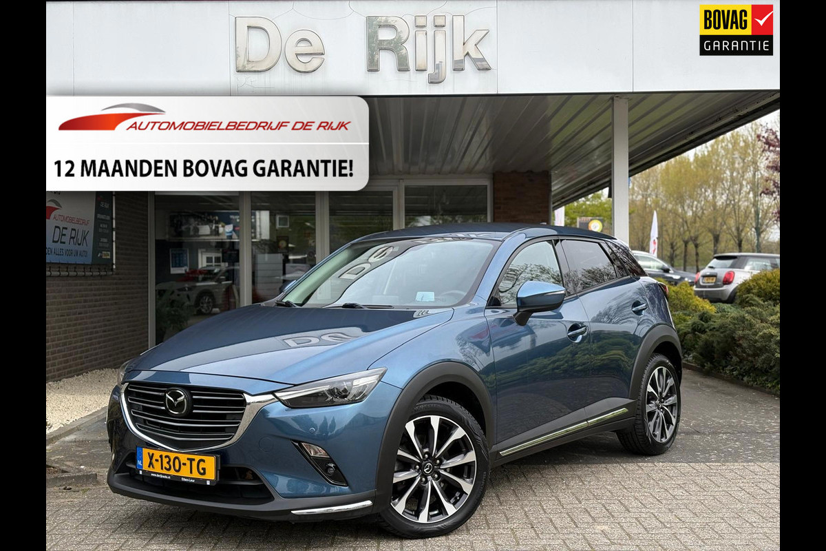 Mazda CX-3 2.0 SkyActiv-G 120 GT-M | Full Option | Leather Pack, Navi, Camera, ACC, Stoel+Stuurverw. | Zeer goed onderhouden!|
