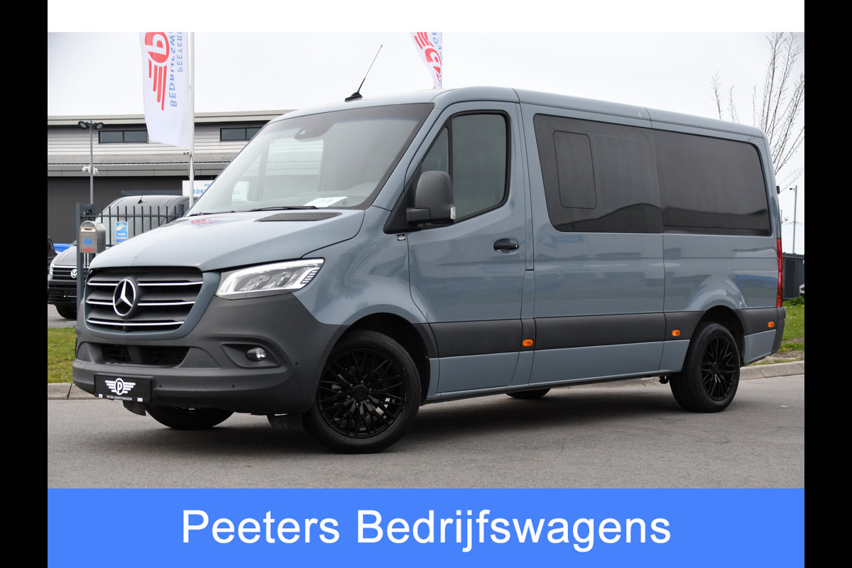 Mercedes-Benz Sprinter 319 V6 3.0 CDI L2H1 DC PB Edition Cruise, Camera, Carplay, 10,5'' Mbux, LED, Leder, Memorie, Trekhaak, 5 Zits, Uniek!